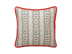 Cushion In Vivid Green Stripes