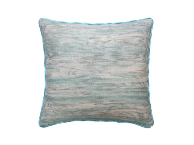 Cushion in soft blue brush marks Cushion In Soft Blue Brush Marks -Andrew Martin Store 1095476 puff rain cushion sml