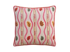 Embroidered Leaves In Multicolour