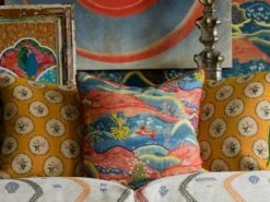 Vibrant Embroidered Landscape Cushion 3 Vibrant Embroidered Landscape Cushion -Andrew Martin Store 1095846 meadow hillside wallpaper lady may sofa diego sand cushions in bobbin sunshine denim and meadow multi david bowie record lifestyle lifestyle med