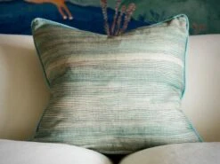 Cushion In Soft Blue Brush Marks 2 Cushion In Soft Blue Brush Marks -Andrew Martin Store 1095952 puff rain cushion close up sml