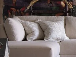 Embroidered Cushion In Totem Linen In Ivory 5 Embroidered Cushion In Totem Linen In Ivory -Andrew Martin Store 128315 bundum sofa totem and scout cushions lifestyle sml