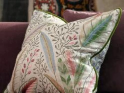 Embroidered Cushion In Spirit Linen In Sunset -Andrew Martin Store 128390 spirit sunset cushion lifestylesml