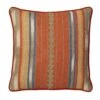 Cushion With Vertical Stripe In Brick Orange