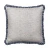 Cushion With Wavy Print In Denim