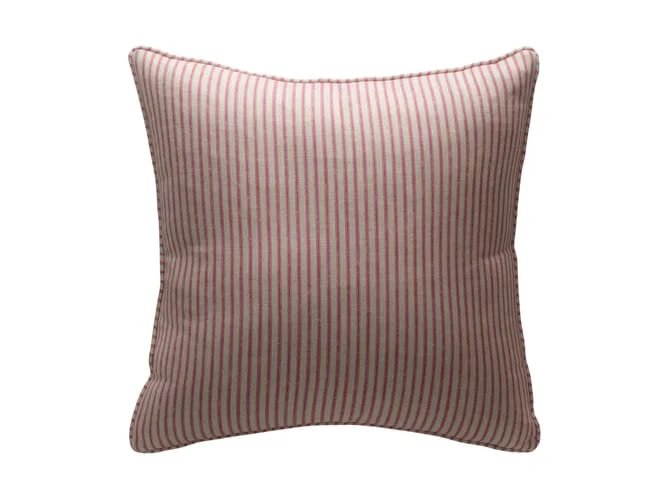 Ticking stripe cushion in hot pink Ticking Stripe Cushion In Hot Pink -Andrew Martin Store 144186 5130 andrew martin cushions savannah paradise cushion