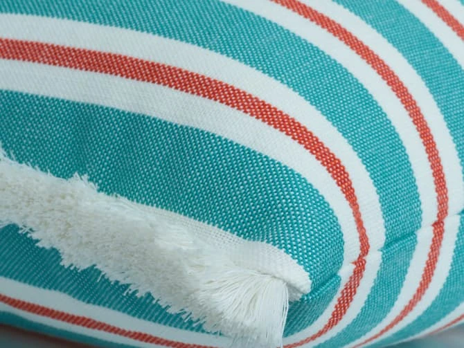 Striped outdoor cushion Striped Outdoor Cushion -Andrew Martin Store 150772 cshsp coast o d turquise spritz fb solaro ivry cnrsml