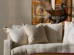 Two-tone Herringbone Cushion In Ecru 6 Two-tone Herringbone Cushion In Ecru -Andrew Martin Store 151580 runaway sofa in atrani stripe taupe with osphie paterson cushions constantine stool in turkish victoria chairs in scout forest barnaba stone close 2 sml