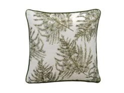 Embroidered Green Cushion