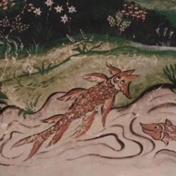 Mythical Land Daybreak Wallpaper, Large A+B Panel -Andrew Martin Store 204983 mythical land detail 4