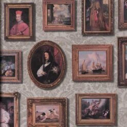 Gallery Wallpaper - Taupe Wallpaper