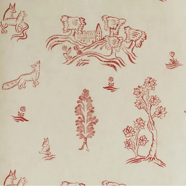Wychwood Huntsman Red Wallpaper Wychwood Huntsman Red Wallpaper -Andrew Martin Store 213609 wychwood huntsman red wallpaper