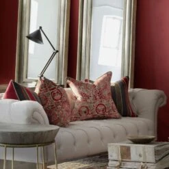 Iznik Red Cushion -Andrew Martin Store 215034 iznik red