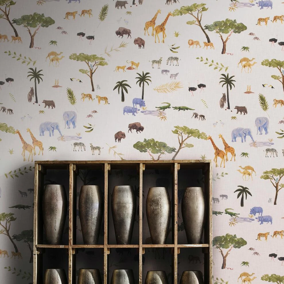 Animalis Multi Wallpaper Animalis Multi Wallpaper -Andrew Martin Store 215187 animalis wallpaper
