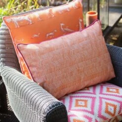 Kingdom Lava Outdoor Outdoor Cushion -Andrew Martin Store 215771 kingdom lava delta lava