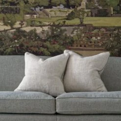 Summit Linen Cushion 2 Summit Linen Cushion -Andrew Martin Store 216288 montague sofa upholstered in paraggi muscari with scatter cushions in summit linen