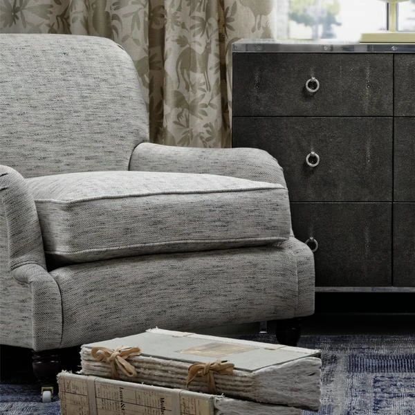 Delphini Shell Fabric Delphini Shell Fabric -Andrew Martin Store 23256 curtains and scatters in maya gold montague chairs in delphini shell with sybil chest of drawers