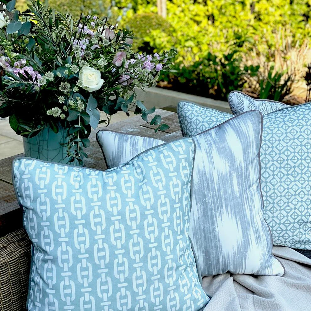 Apulia Celadon Outdoor Cushion Apulia Celadon Outdoor Cushion -Andrew Martin Store 249878 burlington celadon apulia celadon audley celadon outdoor cushion