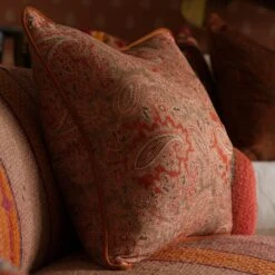 Gazebo Chocolate Cushion -Andrew Martin Store 308881 gazebo chocolate cushion detail 2