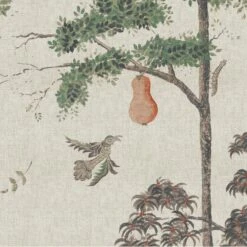 Mythical Land On Linen Wallpaper