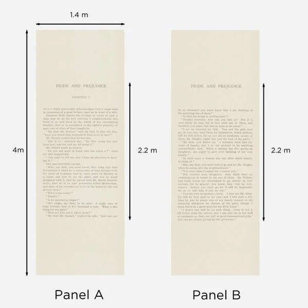 Pride & Prejudice Wallpaper, Large Panel A + B Pride & Prejudice Wallpaper, Large Panel A + B -Andrew Martin Store 339764 p p dimensions