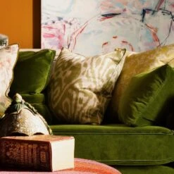 Otter Leaf Fabric 2 Otter Leaf Fabric -Andrew Martin Store 341771 bloomsbury medici ivy greenwich peony summer sky otter leaf misummer stone vine barley close 2