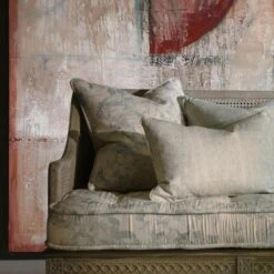 Midsummer Faded Blue Cushion 2 Midsummer Faded Blue Cushion -Andrew Martin Store 346316 peony cloud mayfly cloud buttercup duck egg lifestyle