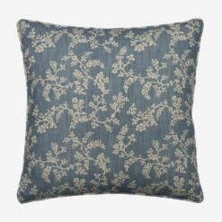Vine Denim Cushion