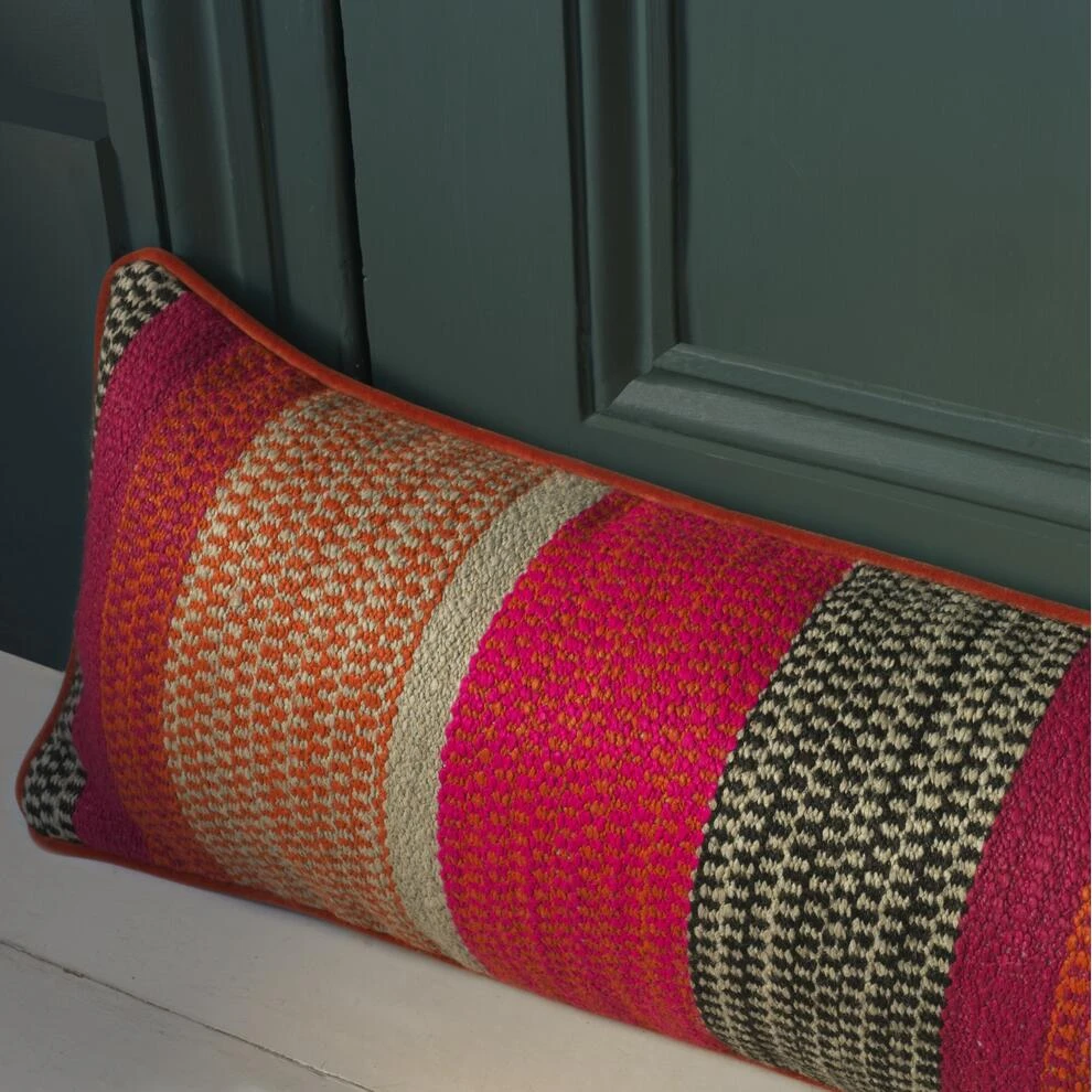 Llama Orange Draught Excluder Cushion Llama Orange Draught Excluder Cushion -Andrew Martin Store 352672 llama orange draught excluder wool lifestyle sml